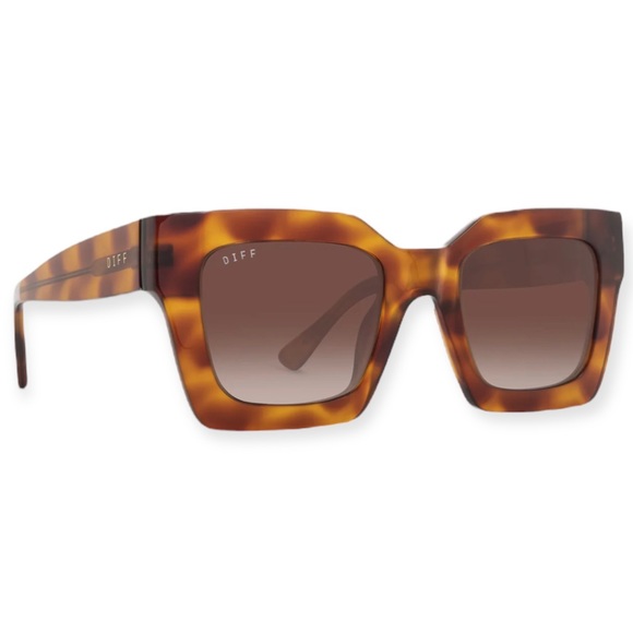 DIFF Dani Sunglasses Andes Tortoise Frame Brown Gradient Lenses - Picture 2 of 8